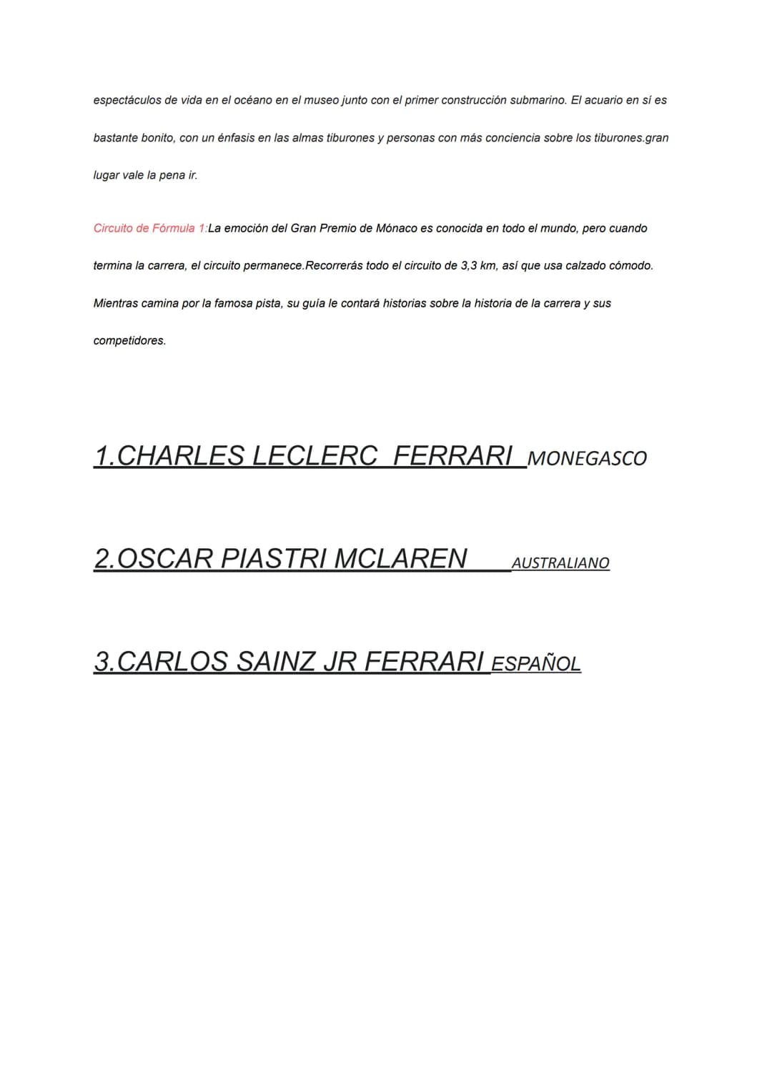 QUE ES
Mónaco es una pequeña ciudad-estado independiente en la costa mediterránea de Francia, conocida
por sus lujosos casinos, la bahía bo