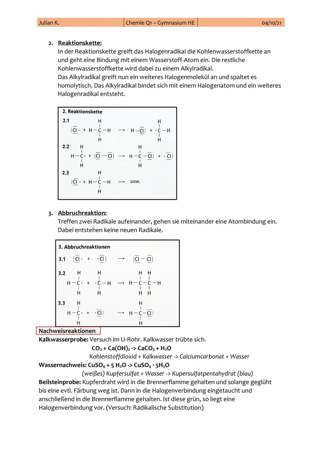 Julian K.
Chemie Q1 - Gymnasium HE
04/10/21
1. Chemie-Klausur
Klausur am: 08. Oktober 2021
Thema: Alkane, Alkene, Alkine und Alkanole
**Th