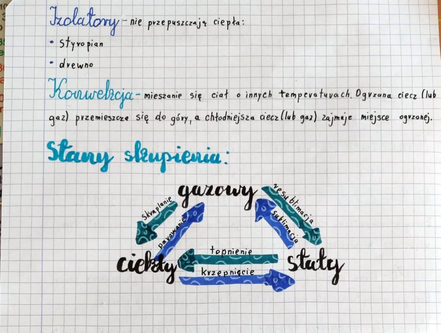 # Fizyka Termodynamika
Energia wewnętrzıra-suma energi kinetycznej cząsteczek oraz
energii potencjalnej wzajemnego oddziaływania między czą