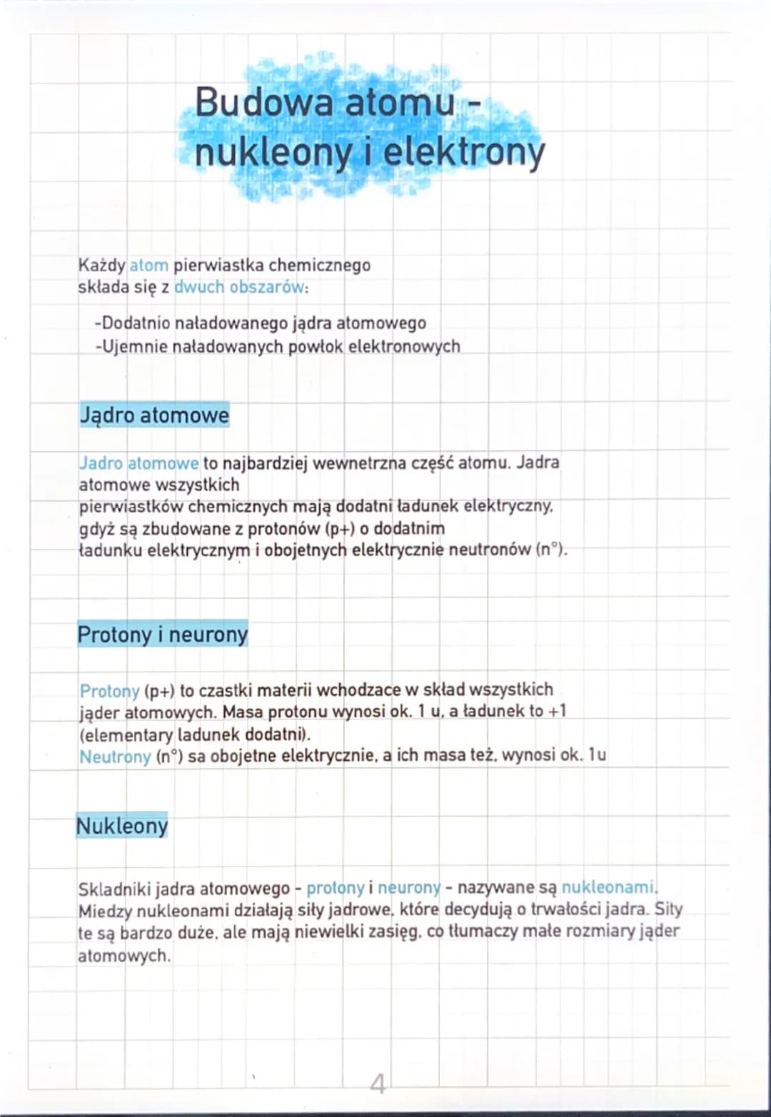 # Atomy i cząsteczki
Dyfuzja to samorzutne mieszanie się ze sobą różnych
substancji na skutek ruchu cząsteczek. Światczy to o ziarnistej
bu