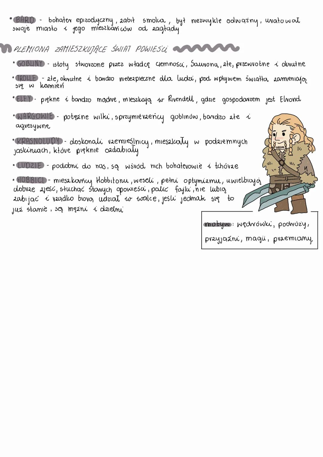 # Hobbit, czyli tam i z povvotem
J.R.R TOLKIEN
- czas i migsec
Akcja opowieści vozgrywa się w czasach Trzeciej Epoki Tolkienowskiego świat