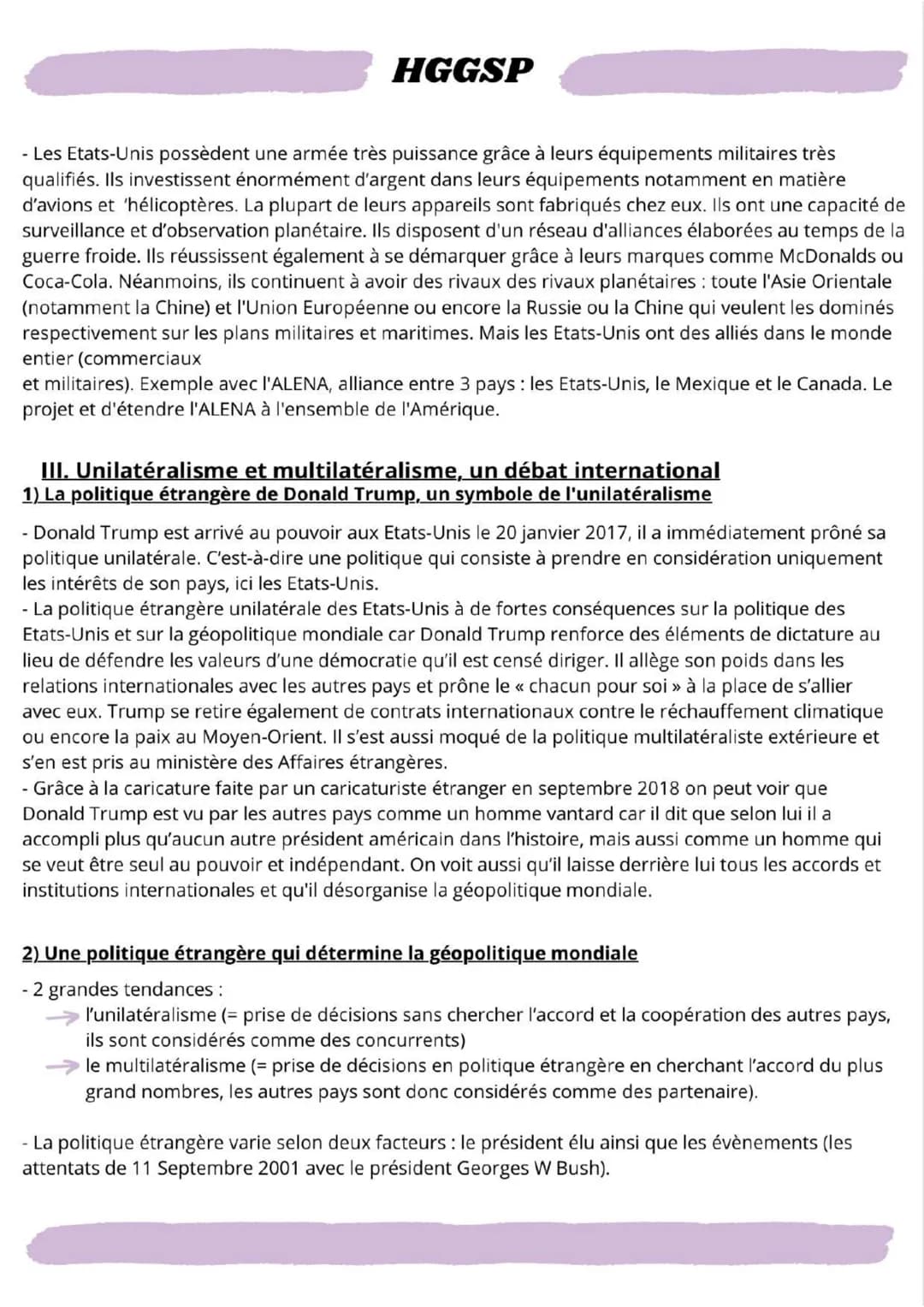 # HGGSP
Thème conclusif : La puissance des Etats-Unis aujourd'hui
Introduction:
- Le monde d'aujourd'hui est un monde multipolaire avec c