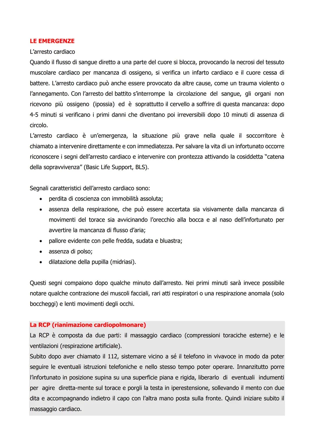 # Primo soccorso: interventi nelle emergenze e nelle urgenze
Il primo soccorso si propone di perseguire tre obiettivi fondamentali:
1. pres