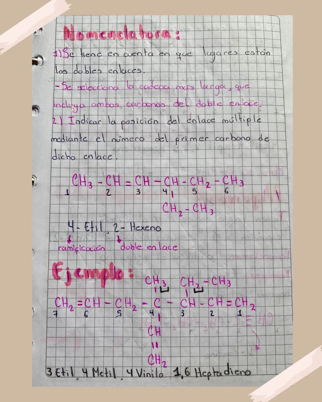 # Alquenos
Apuntes para Bachillerato 07/03/22
# Alguenos:
Son los hidrocarburos insaturados que tienen
doble enlace carbono-carbono. Respon