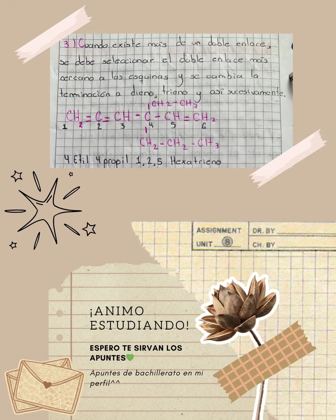 # Alquenos
Apuntes para Bachillerato 07/03/22
# Alguenos:
Son los hidrocarburos insaturados que tienen
doble enlace carbono-carbono. Respon