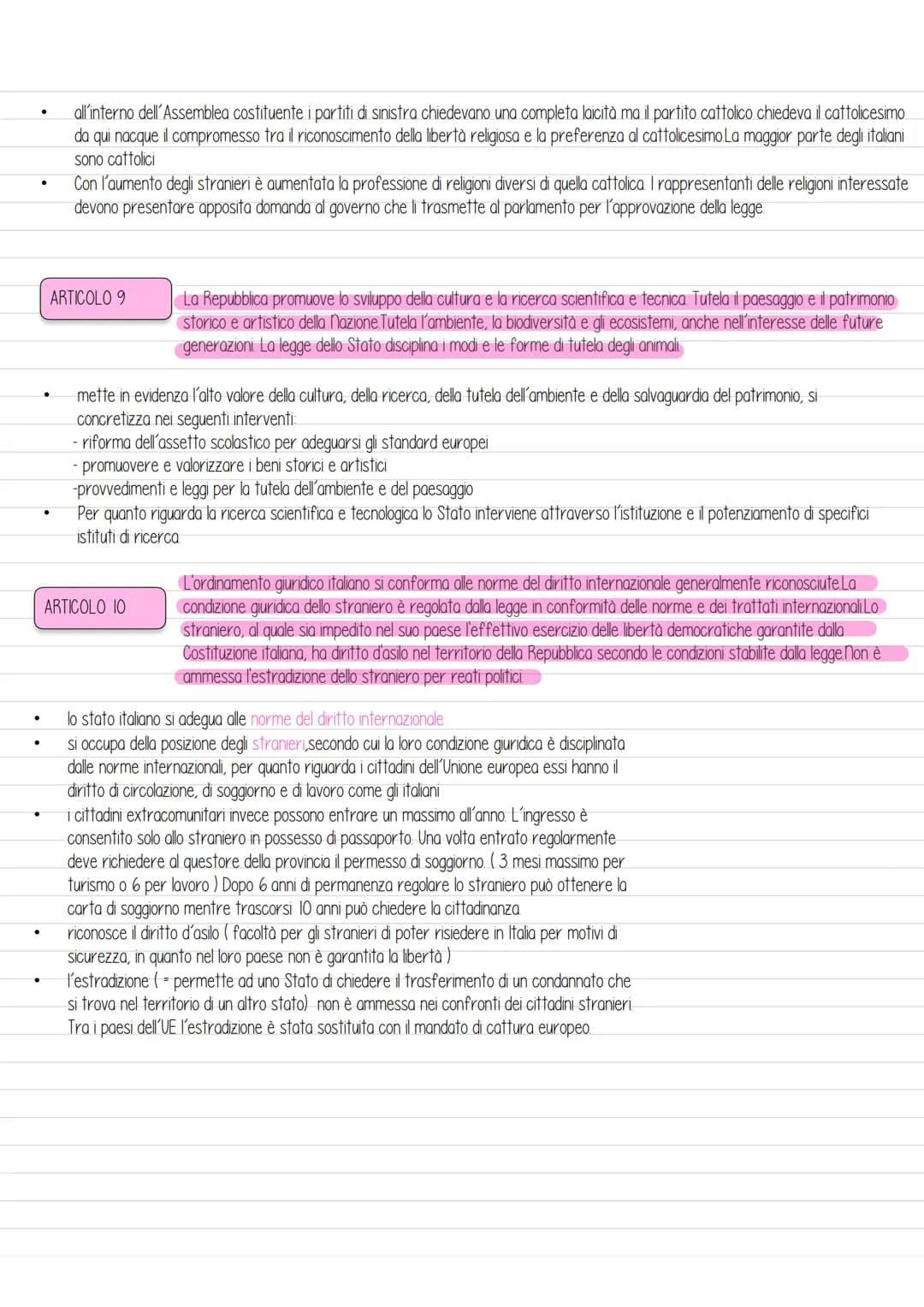 # DIRITTO # Costituzione
è entrata in vigore l'I gennaio 1948
il valore della costituzione si fonda su 12 articoli che costituiscono i pri