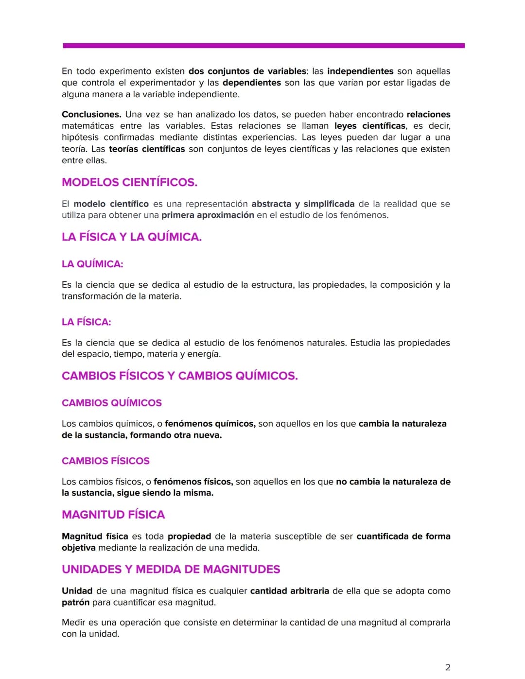 # FÍSICA Y QUÍMICA 3 E.S.O
1ER EXAMEN 19/10/2022
## CARACTERÍSTICAS DEL CONOCIMIENTO CIENTÍFICO
1. Es una construcción del ser humano
2.